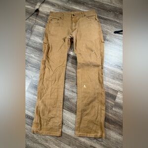 Dickies Pants Men's Sz:34x34 Brown Workwear Carpenter Grunge Distressed Thrashed